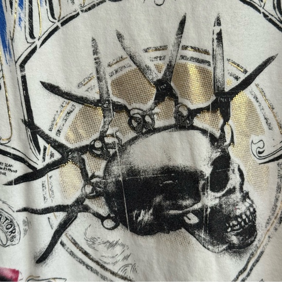 Marc Eckō Cut & Sew Y2K Affliction Style White Tee XXL - Picture 4 of 7